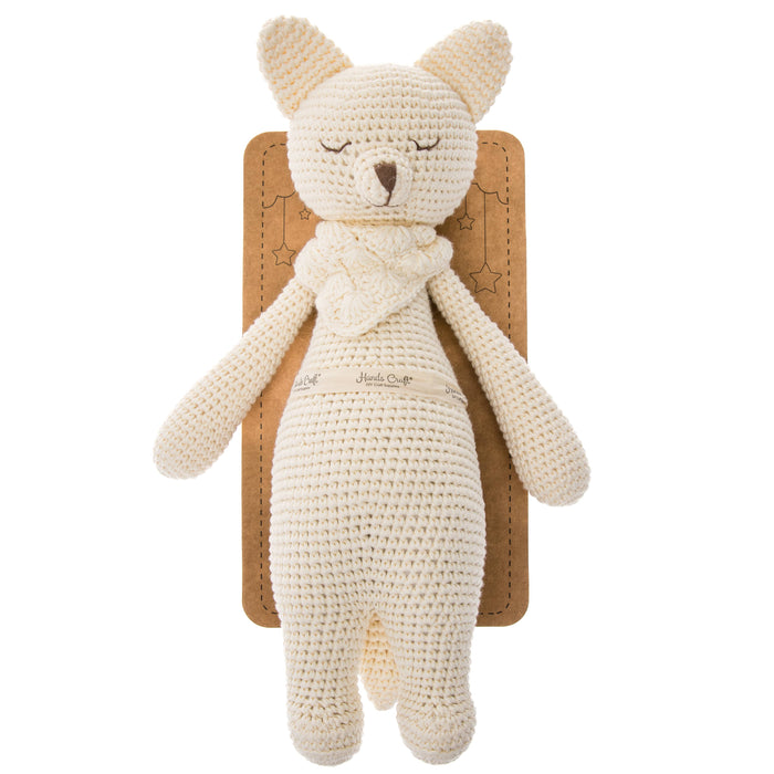 Handmade Crochet Doll: Platinum Foxxie the Softie