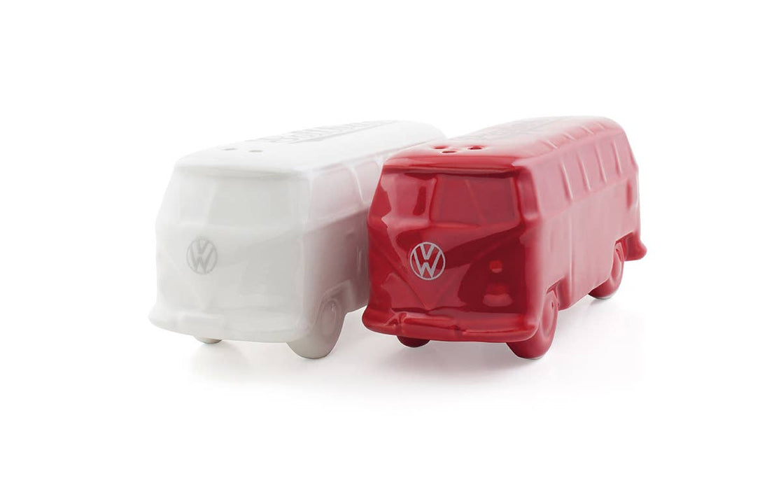 VW T1 Bus 3D Salt & Pepper Shakers - White/Red