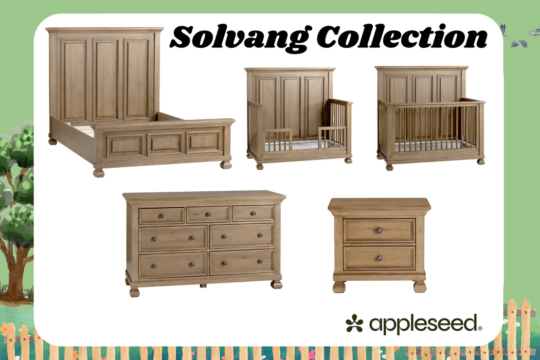 Appleseed Solvang Flat Top Crib