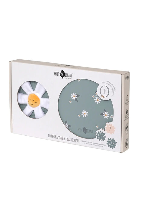 Birth Gift Set - Baby Handprint Kit, Comforter & Milestone Cards | Baby Shower Gift