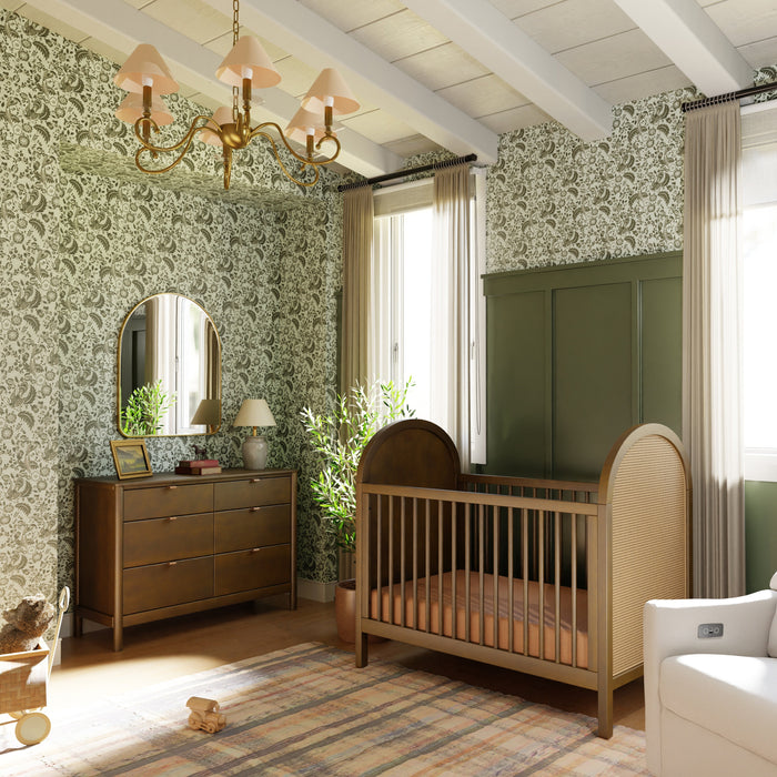 Black Friday Deal! Babyletto Bondi Cane 3-in-1 Convertible Crib with Toddler Bed Conversion Kit