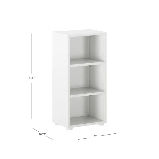 Maxtrix Narrow 3 Shelf Bookcase