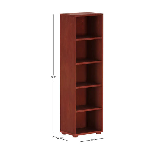 Maxtrix Narrow 5 Shelf Bookcase