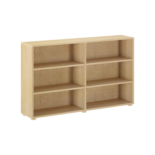 Maxtrix Double Low 6 Shelf Bookcase