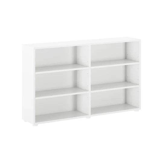 Maxtrix Double Low 6 Shelf Bookcase