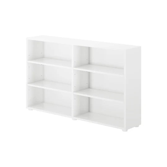 Maxtrix Double Low 6 Shelf Bookcase