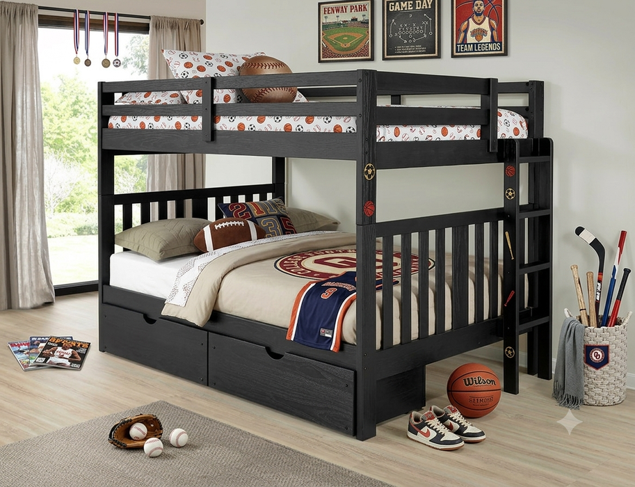 Innovations Full Over Full Ladder Bunk Bed