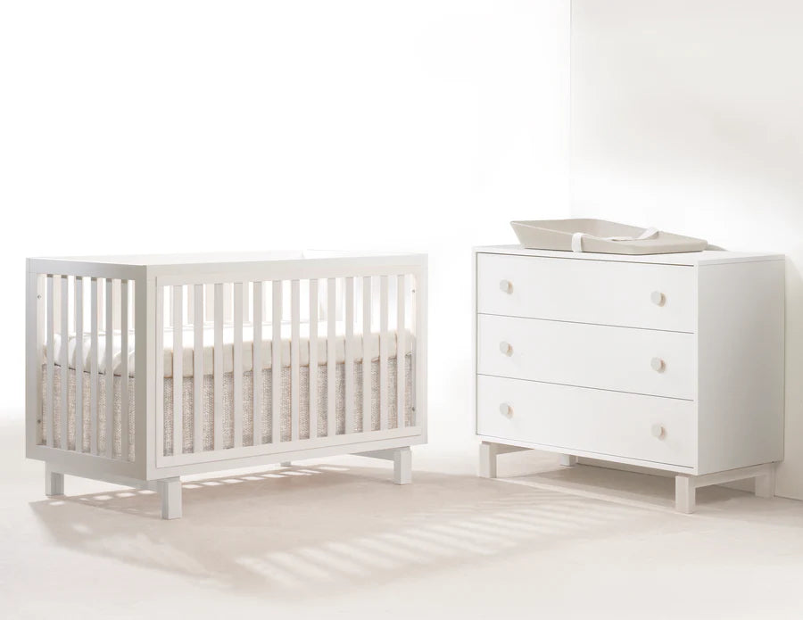 Tulip Bjorn Crib and 3 Drawer Dresser