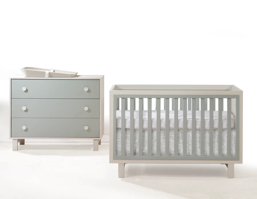 Tulip Bjorn Crib and 3 Drawer Dresser