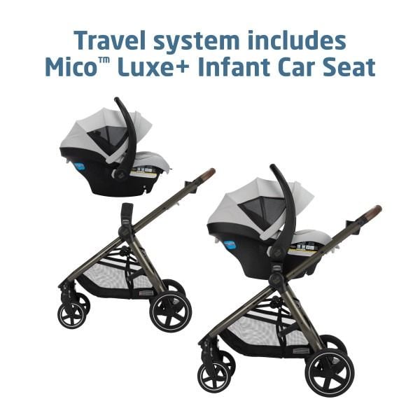 Maxi-Cosi Zelia 2 Luxe+ Travel System - Arctic Frost Brixy Store Exclusive
