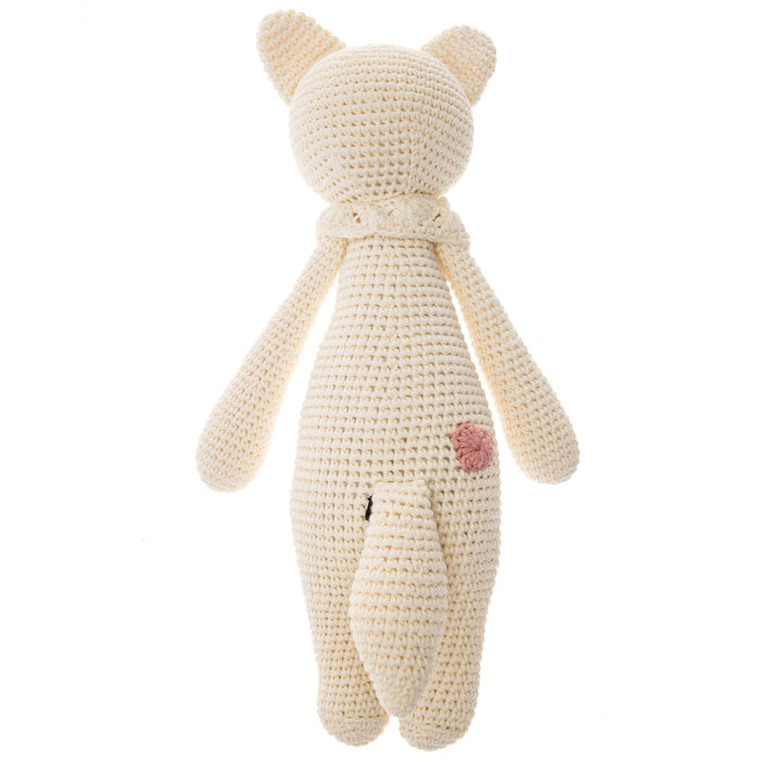 Handmade Crochet Doll: Platinum Foxxie the Softie