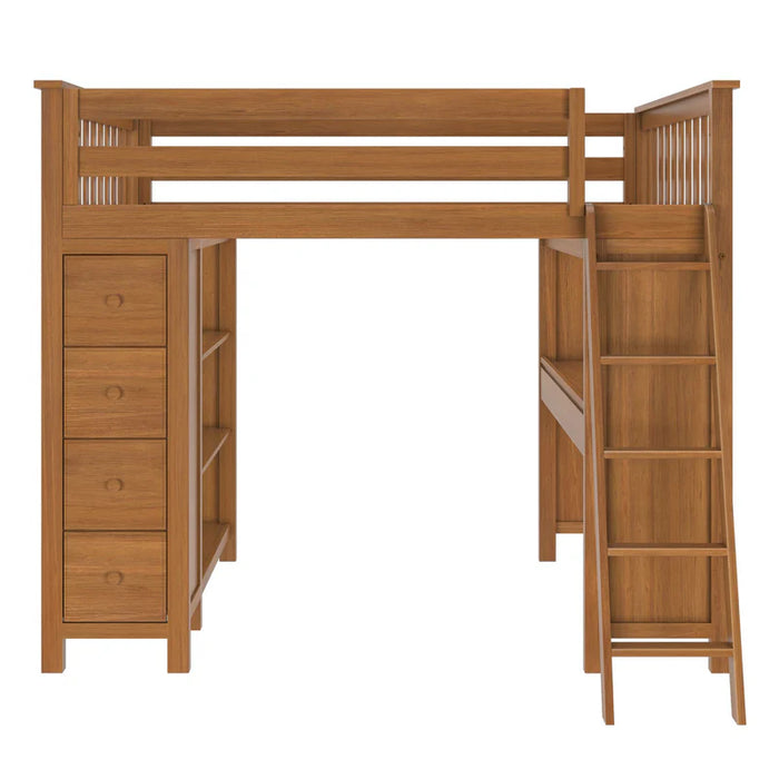 Jackpot Deluxe Full Size Loft with Desk + Storage
