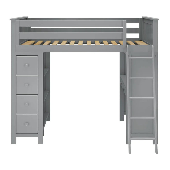 Jackpot Deluxe Full Size Loft with Desk + Storage