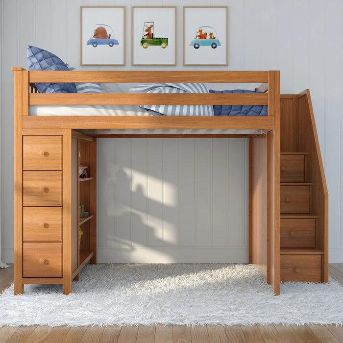 Jackpot Deluxe Full Size Loft with Staircase + Storage