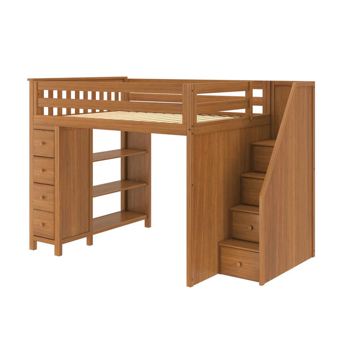 Jackpot Deluxe Full Size Loft with Staircase + Storage