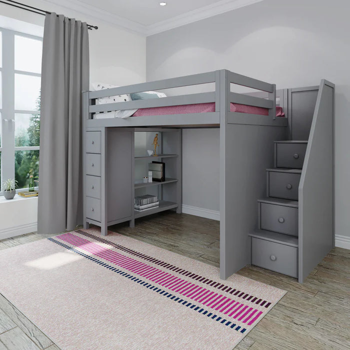 Jackpot Deluxe Full Size Loft with Staircase + Storage