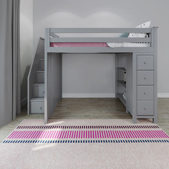 Jackpot Deluxe Full Size Loft with Staircase + Storage