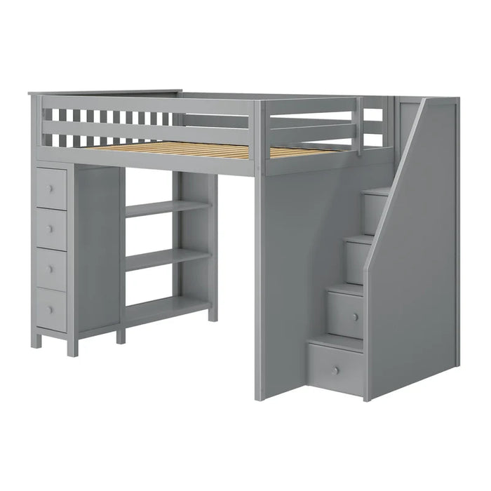 Jackpot Deluxe Full Size Loft with Staircase + Storage