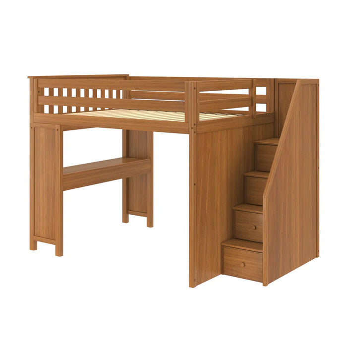 Jackpot Deluxe Full Size Loft with Staircase + Desk
