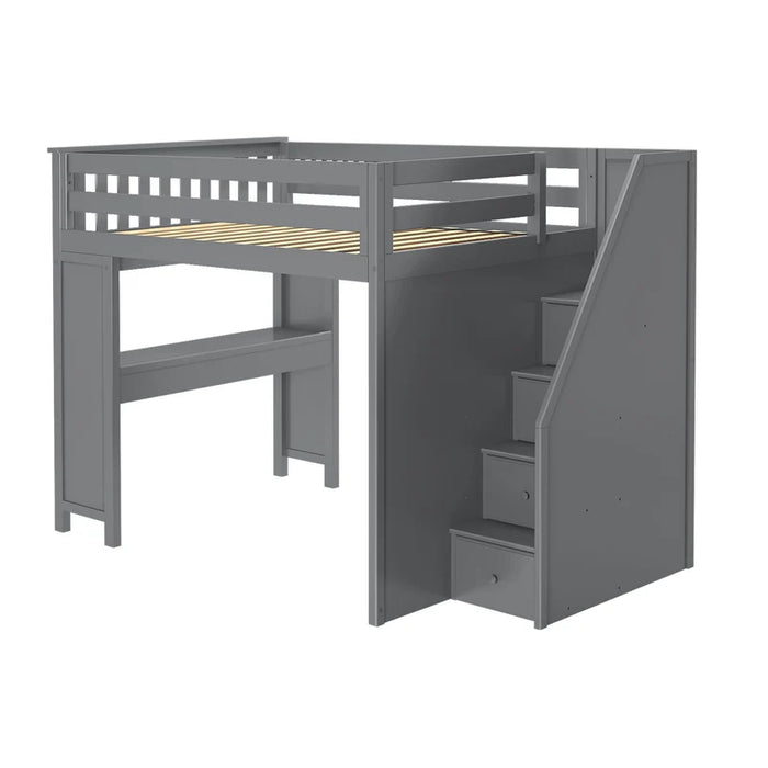 Jackpot Deluxe Full Size Loft with Staircase + Desk