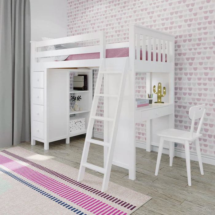 Jackpot Deluxe Loft Bed Storage Study