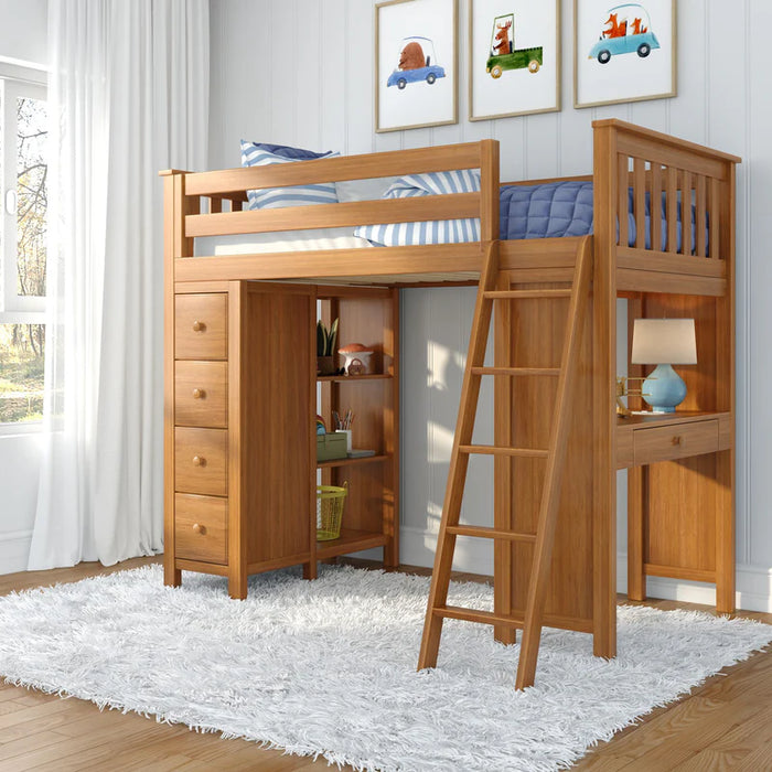 Jackpot Deluxe Loft Bed Storage Study