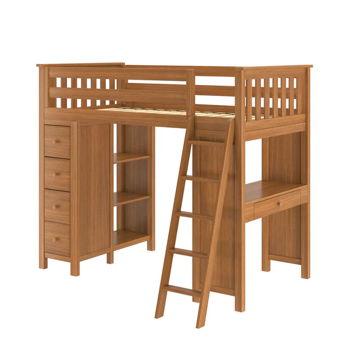 Jackpot Deluxe Loft Bed Storage Study