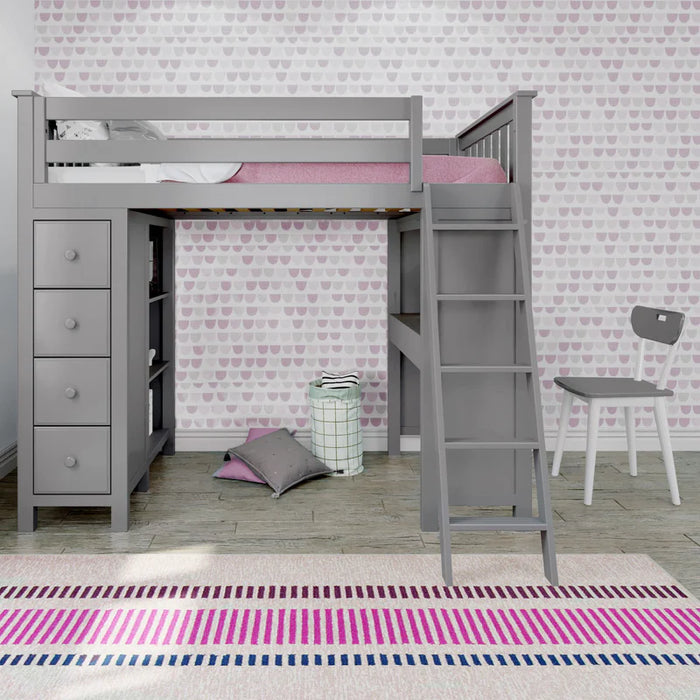 Jackpot Deluxe Loft Bed Storage Study