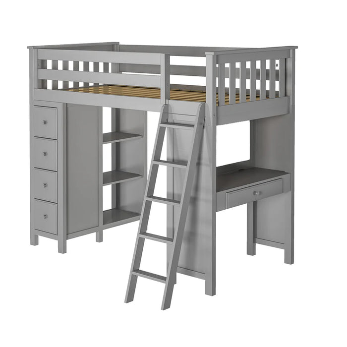 Jackpot Deluxe Loft Bed Storage Study