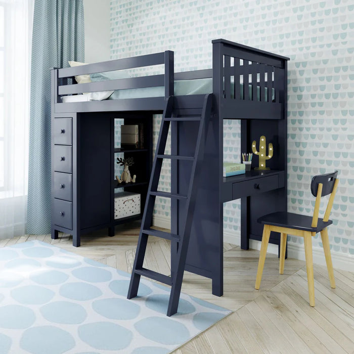 Jackpot Deluxe Loft Bed Storage Study