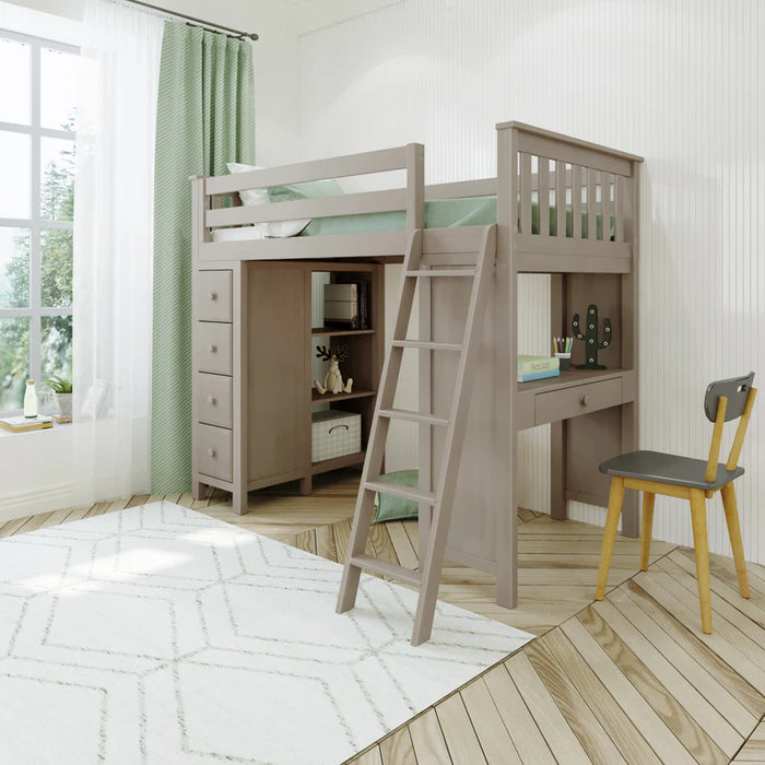 Jackpot Deluxe Loft Bed Storage Study