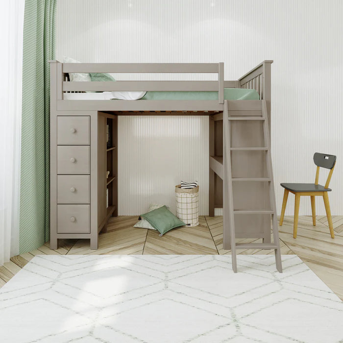 Jackpot Deluxe Loft Bed Storage Study