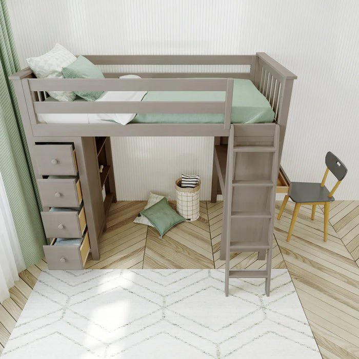 Jackpot Deluxe Loft Bed Storage Study
