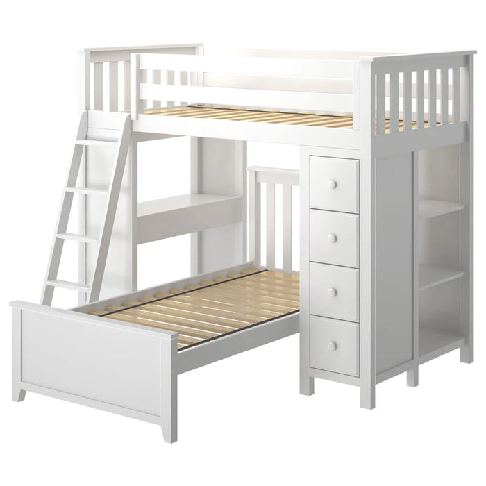 Jackpot Deluxe Loft Bed Storage Study + Twin Bed