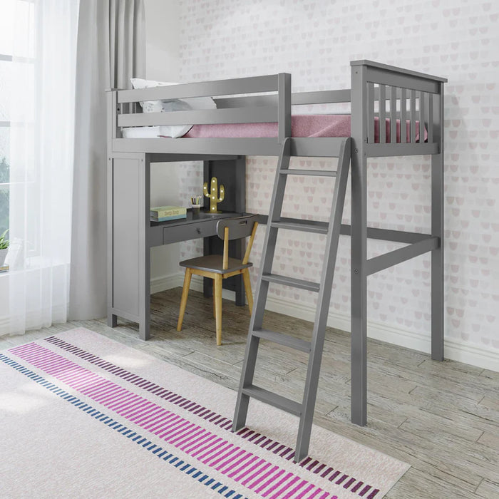 Jackpot Deluxe Leg Loft Bed Study + Twin Bed