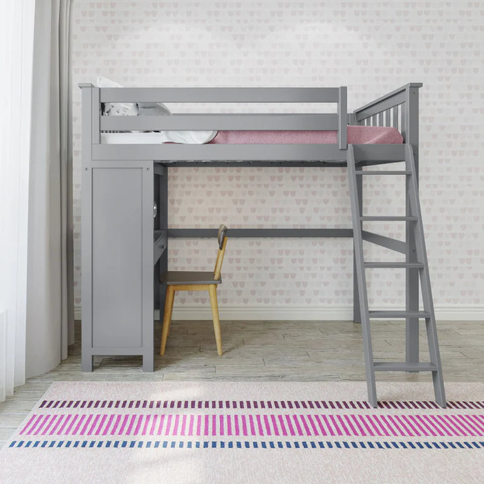 Jackpot Deluxe Leg Loft Bed Study + Twin Bed