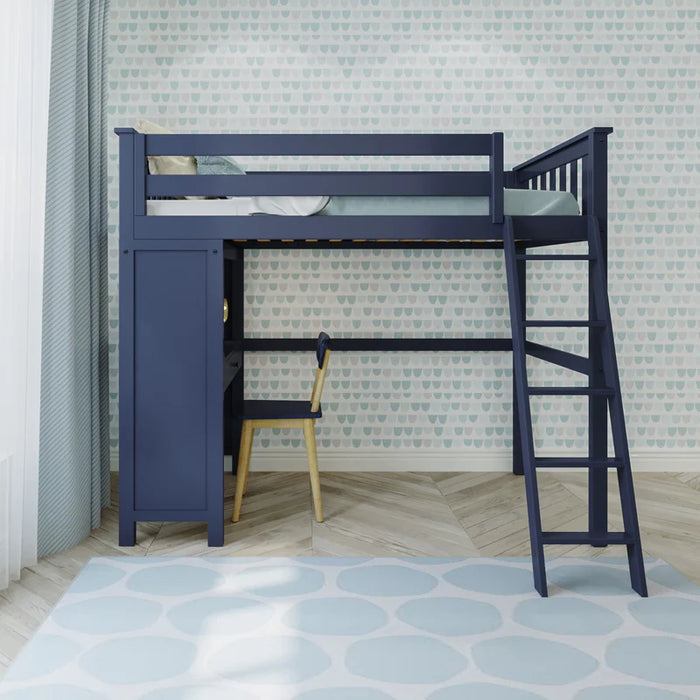 Jackpot Deluxe Leg Loft Bed Study + Twin Bed