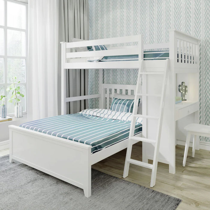 Jackpot Deluxe Leg Loft Bed Study + Full Bed
