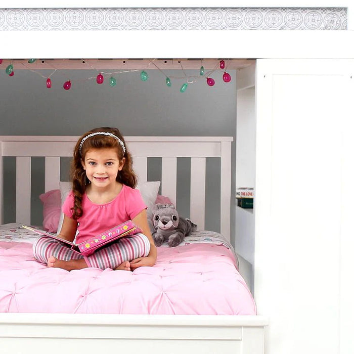 Jackpot Deluxe Leg Loft Bed Study + Full Bed