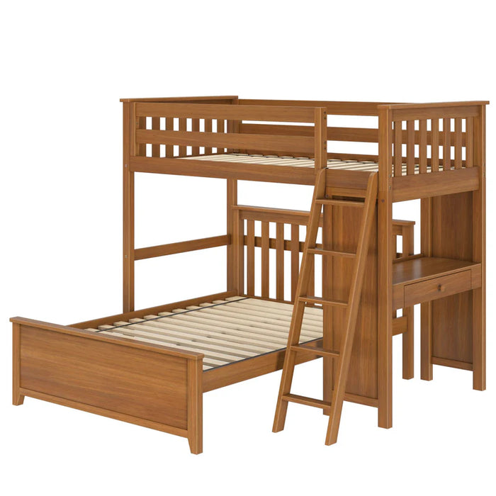 Jackpot Deluxe Leg Loft Bed Study + Full Bed