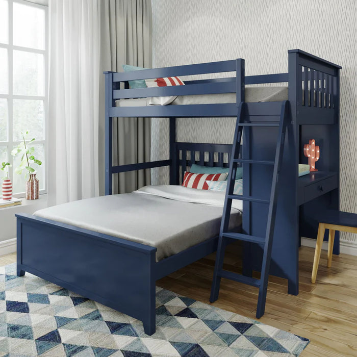 Jackpot Deluxe Leg Loft Bed Study + Full Bed