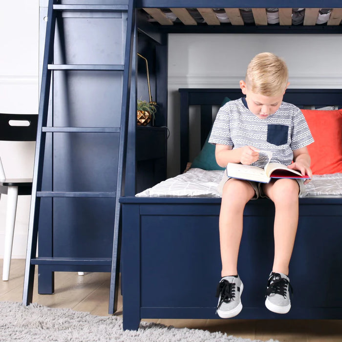 Jackpot Deluxe Leg Loft Bed Study + Full Bed