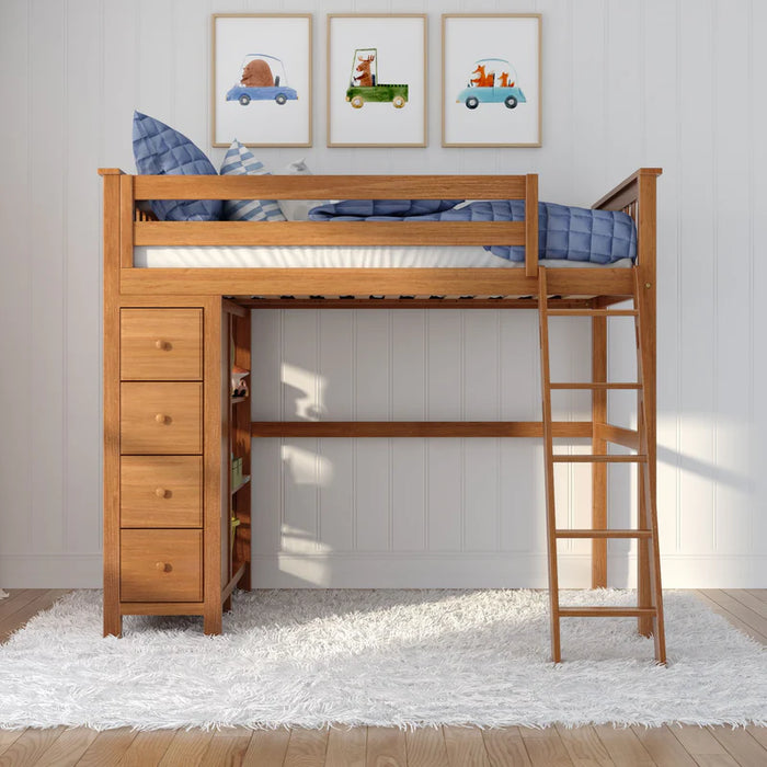 Jackpot Deluxe Leg Loft Bed Storage