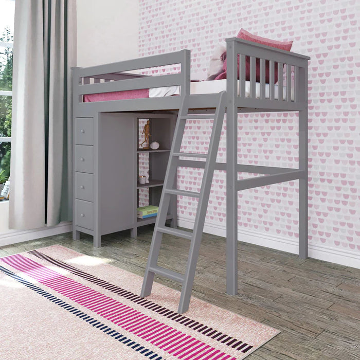 Jackpot Deluxe Leg Loft Bed Storage