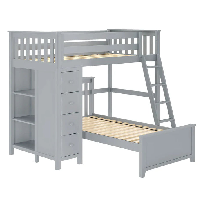 Jackpot Deluxe Leg Loft Bed Storage + Twin Bed
