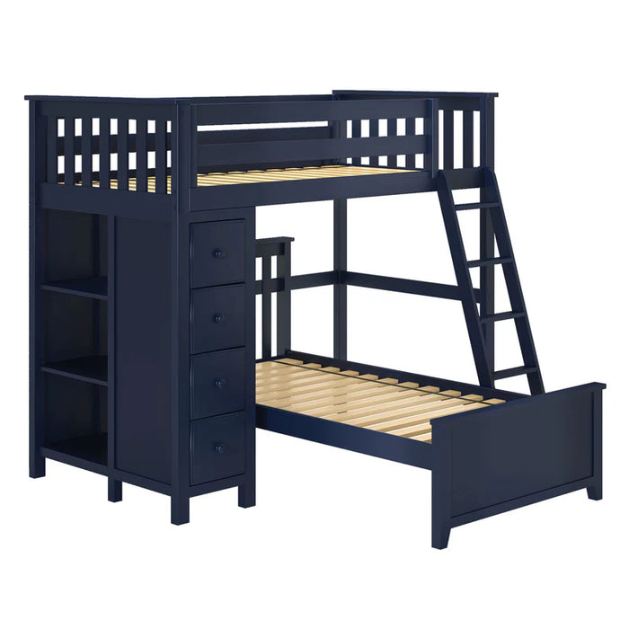 Jackpot Deluxe Leg Loft Bed Storage + Twin Bed