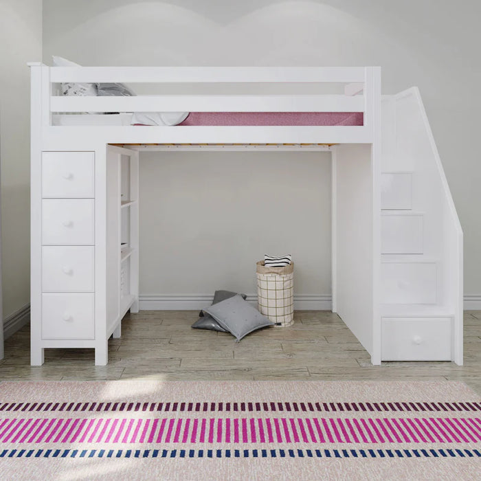 Jackpot Deluxe Staircase Loft Bed Storage
