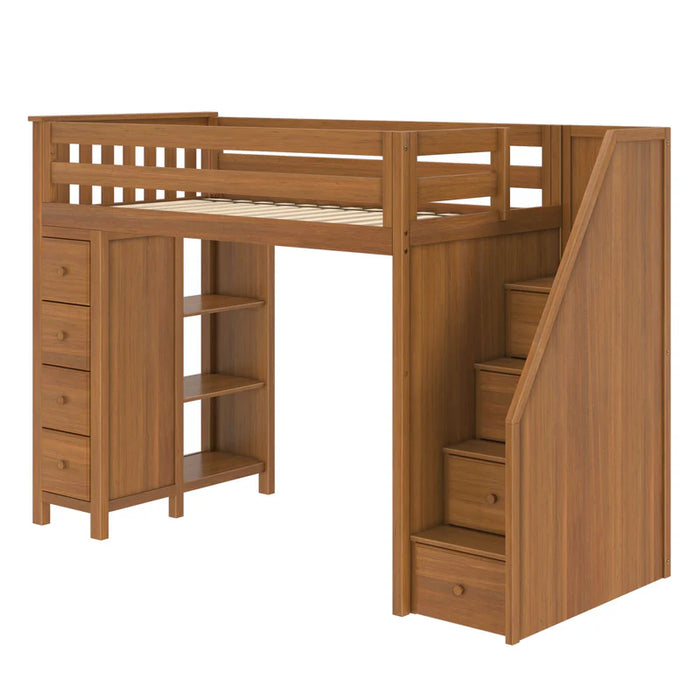 Jackpot Deluxe Staircase Loft Bed Storage