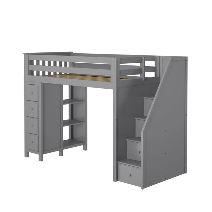 Jackpot Deluxe Staircase Loft Bed Storage