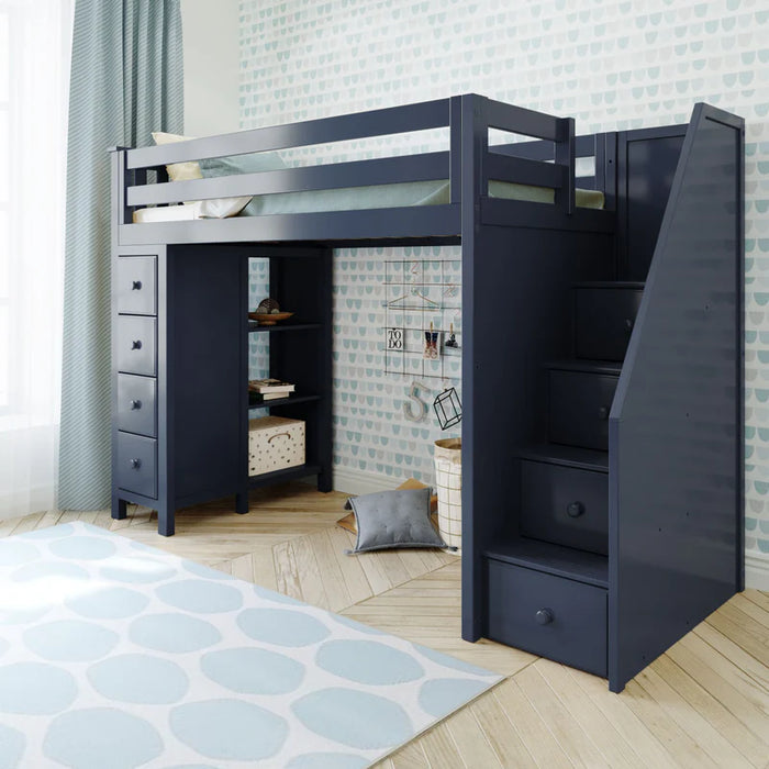 Jackpot Deluxe Staircase Loft Bed Storage